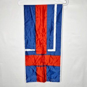 Vintage Beeline Woman’s Scarf Red White Blue 1960’s British Mod Italy Headband